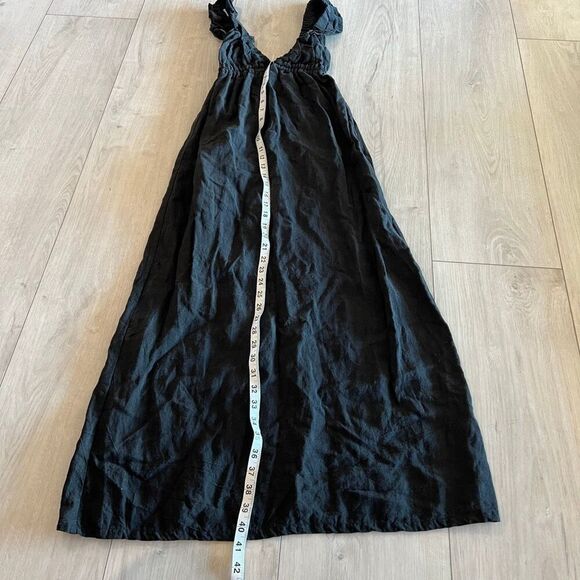 Harly Jae Black Sustainable Linen Maxi Dress size xs - Picture 2 of 10